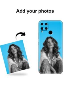 custom photo printed transparent soft cover for realme C15