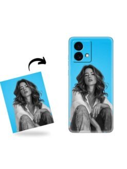 custom photo printed transparent soft cover for Motorola Moto G84 (5G)