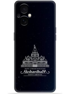 Akshardham design Soft Mobile Cover for Oppo F21 Pro (5G)