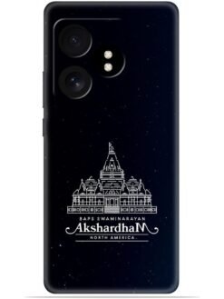 Akshardham design Soft Mobile Cover for Realme Gt 6T (5G)