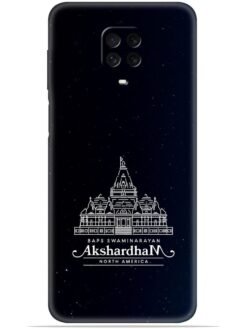 Akshardham design Soft Mobile Cover for Xiaomi Redmi Note 9 Pro