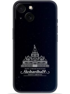Akshardham design Soft Mobile Cover for Apple Iphone 15 Plus