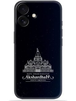 Akshardham design Soft Mobile Cover for Apple Iphone 16 Plus