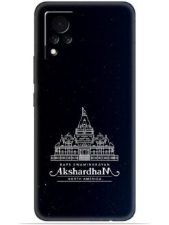 Akshardham design Soft Silicone Mobile Case for Vivo V21 (5G)