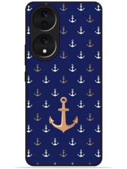 Anchor pattern Glossy Metal TPU Phone Cover for Vivo Y100 (5G)/Y100A (5G)