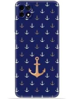Anchor pattern Soft Mobile Cover for Samsung Galaxy F42 (5G)