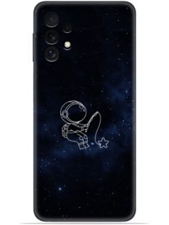 Astronaut design Soft Silicone Mobile Case for Samsung Galaxy A32 (4G)