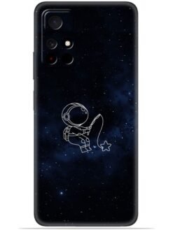 Astronaut design Soft Silicone Mobile Case for Poco M4 Pro (5G)