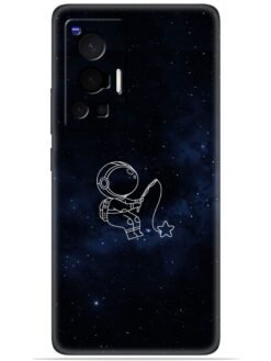 Astronaut design Soft Silicone Mobile Case for Vivo X70 Pro (5G)