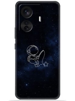 Astronaut design Soft Silicone Mobile Case for Vivo T1 Pro (5G)