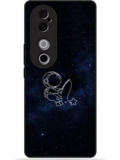 Astronaut design Glossy Metal TPU Phone Cover for Vivo V40 (5G)