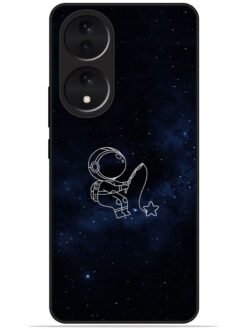 Astronaut design Glossy Metal TPU Phone Cover for Vivo Y100 (5G)/Y100A (5G)