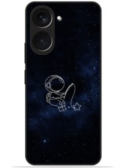 Astronaut design Glossy Metal TPU Phone Cover for Vivo Y18/Y18E/Y18i/Y18T