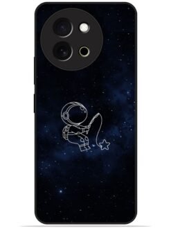 Astronaut design Glossy Metal TPU Phone Cover for Vivo Y58 (5G)