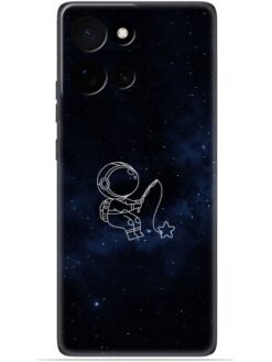 Astronaut design Soft Mobile Cover for Motorola Moto Edge 50 (5G)