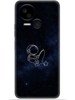 Astronaut design Soft Mobile Cover for Tecno Spark 10 (5G)
