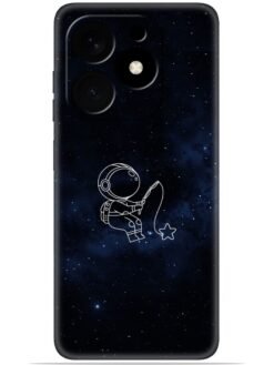 Astronaut design Soft Mobile Cover for Tecno Spark Go (2024)