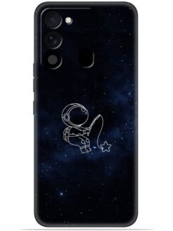 Astronaut design Soft Mobile Cover for Tecno Spark 9