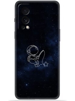 Astronaut design Soft Mobile Cover for Oneplus Nord 2 (5G)