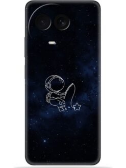 Astronaut design Soft Mobile Cover for Realme Narzo 60X (5G)