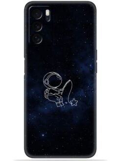 Astronaut design Soft Mobile Cover for Oppo Reno 6 Pro (5G)