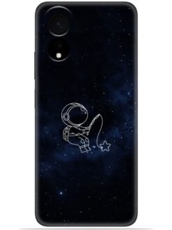 Astronaut design Soft Mobile Cover for Oppo A38