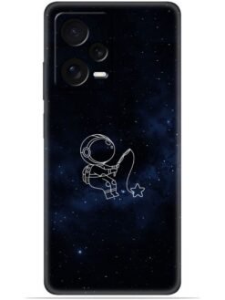 Astronaut design Soft Mobile Cover for Poco X5 (5G)