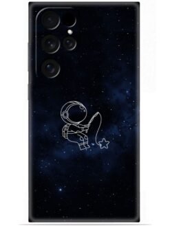 Astronaut design Soft Mobile Cover for Samsung Galaxy S22 Ultra
