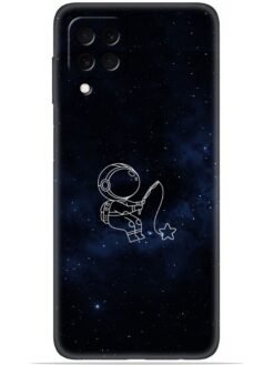 Astronaut design Soft Mobile Cover for Samsung Galaxy A22 (4G)