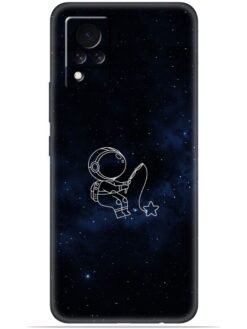 Astronaut design Soft Mobile Cover for Vivo V21 (5G)