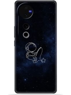 Astronaut design Soft Mobile Cover for Vivo V40 Pro (5G)