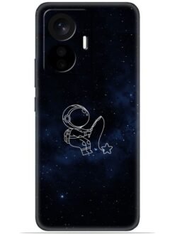Astronaut design Soft Mobile Cover for Vivo T1 (44W)