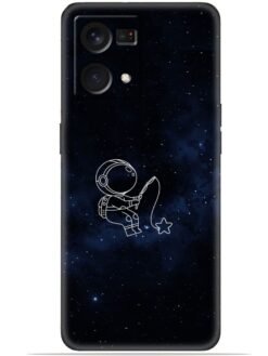 Astronaut design Soft Silicone Mobile Case for Oppo F21 Pro (4G)