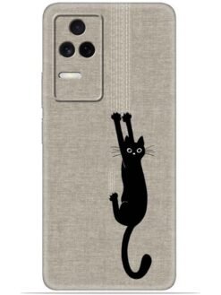 Black cat design Soft Silicone Mobile Case for Poco F4 (5G)