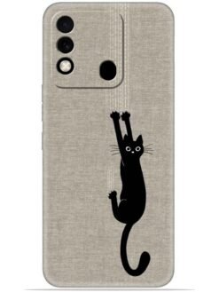 Black cat design Soft Silicone Mobile Case for Tecno Spark 8