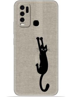 Black cat design Soft Silicone Mobile Case for Vivo Y30
