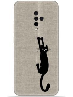 Black cat design Soft Silicone Mobile Case for Vivo S1 Pro