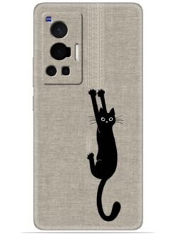 Black cat design Soft Silicone Mobile Case for Vivo X70 Pro (5G)