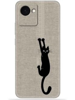 Black cat design Soft Silicone Mobile Case for Realme C30/C30S