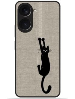 Black cat design Glossy Metal TPU Phone Cover for Vivo Y18/Y18E/Y18i/Y18T
