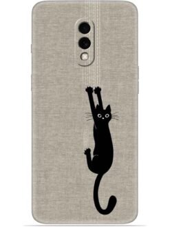 Black cat design Soft Mobile Cover for Oneplus 7