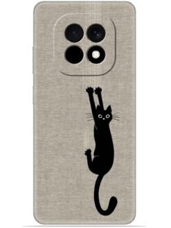 Black cat design Soft Mobile Cover for Realme C63 (5G)
