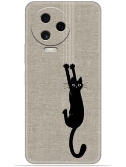 Black cat design Soft Mobile Cover for Infinix Note 12 Pro (4G)