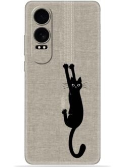 Black cat design Soft Mobile Cover for Oneplus Nord Ce 4 Lite (5G)