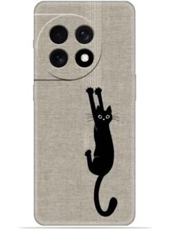 Black cat design Soft Mobile Cover for Oneplus 11R (5G)