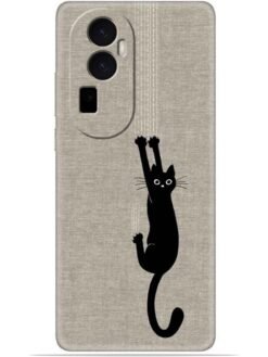 Black cat design Soft Mobile Cover for Oppo Reno 10 Pro Plus (5G)