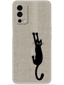 Black cat design Soft Mobile Cover for Oppo A55
