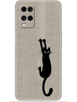 Black cat design Soft Mobile Cover for Oppo A54