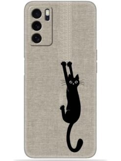 Black cat design Soft Mobile Cover for Oppo Reno 6 Pro (5G)