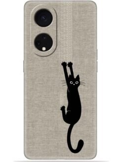 Black cat design Soft Mobile Cover for Oppo Reno 8T (5G)